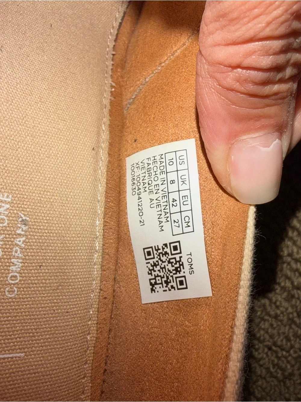 Toms Cream Canvas Espadrille Peep-Toe Wedge